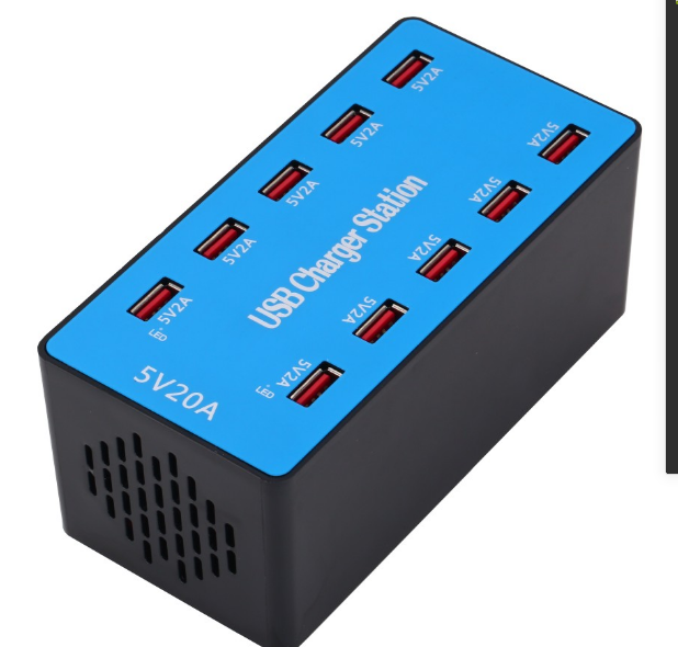 專(zhuān)業(yè)級10口USB陣列話(huà)筒充電器(配套鋰電池使用)  DJG(帝杰)/BK-1 0USB