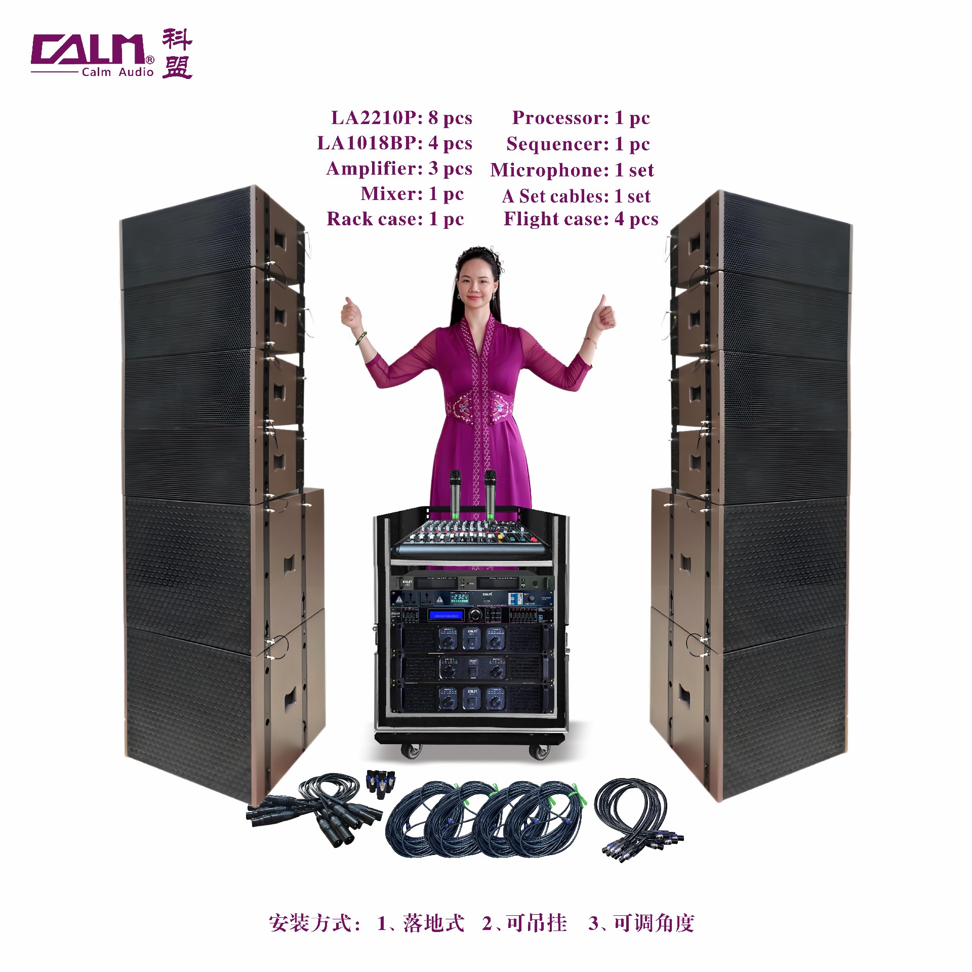 （line 4）全套雙10寸線(xiàn)陣組合 LA2210P + LA1018BP